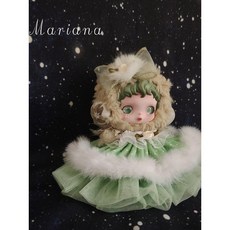 스컬판다 인형옷 핸드메이드 레이스 드레스 풀세트 수제 원피스 no.4397