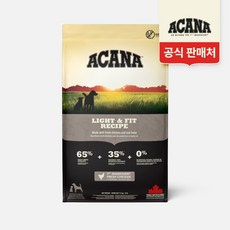 아카나 강아지 라이트 앤 피트 건식사료, 닭, 11.4kg, 1개 닭, 11.4kg, 1개