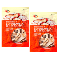 정화식품 한입크기 왕다리 오징어, 2개, 180g