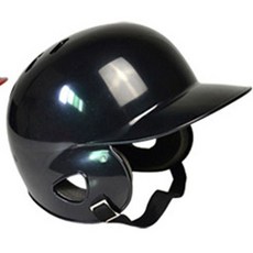 YBSB 桃園出貨 棒球壘球打擊頭盔 專業雙耳頭盔 戴麵具防護罩, 黑色, 1個