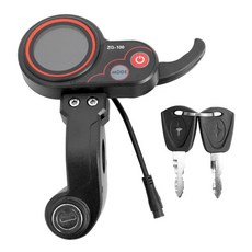 [호환] 키포함 전기 스쿠터 계기판 디스플레이 KUGOO M4 액세서리 계량기, 01 Black, 1개