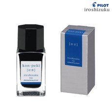 파이롯트 이로시주쿠 15ml 병잉크 (신형잉크 개별케이스), 1개, 감청 (kon-peki)