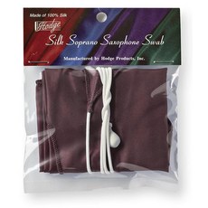[ 1155459 ] 호지 실크 소프라노 색소폰 면봉 - 버건디, Hodge 호지 실크 소프라노 색소폰 면 - 버건디, 1개