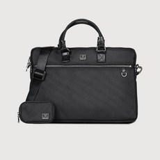 【VOVA】義大利沃汎 守護者系列單層公事包，輕盈耐用，簡約時尚，文件收納好幫手, 黑色, 1個