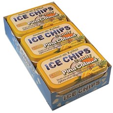 아이스 칩스 자일리톨 캔디 틴 (피나 콜라다 6개 팩) - ICE CHIPS Xylitol Candy Tins 10.56 oz total (Pina Colada 6 Pack), One Color_One Size, 1개, 576.06g