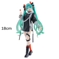 18cm 오리지널 Taito Vocaloid 하츠네 미쿠 패션 애니메이션 피규어 펑크 퓨처 컬렉션 데스크탑 장식 모델, 1