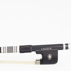 탄소 섬유 비올라 활 4/4 101M VINGOBOW 고급 레벨 파리지앵 눈 에보니 개구리 잘 균형 잡힌 경량 천연 말