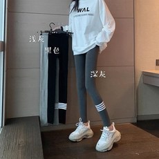 女生加絨彈力高腰打底褲