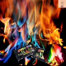 불꽃색상가루 캠핑불꽃놀이 캠프파이어가루 불꽃 색깔 오로라 불멍가루 감성캠핑, 30g