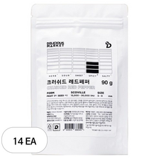 딜리셔스마켓 크러쉬드 레드 페퍼 더블랙 리필팩, 90g, 14개