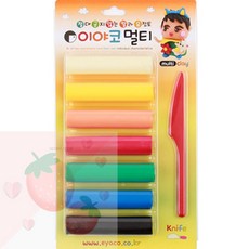 SB 이야코 칼라유토 멀티 7색 어린이지점토