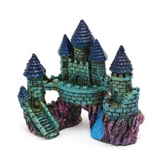 고급 인테리어 어항꾸미기 은신처 성벽A 열대어 구피 놀이터 수조모형장식, 1개