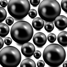 YULYNJQ 꽃병 필러 비즈 300피스 로열 블루 플로팅 비즈 센터피스 꽃병용 인조 진주 플로팅 캔들 웨딩 테이블 생일 테마 파티 홈 데코 메이크업 브러시 비즈 구멍 없음(, 300 Pieces, 블랙