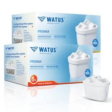 WATUS 필터(브리타 정수기 맥스트라 필터 호환) 6개, 200개, Watus_Promax_6X