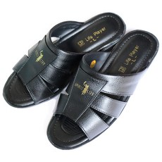 샌들 맨즈 레이디스 통기성 우레탄 경량 솔 쾌적 산책 츠카케 블랙 L 25-26 cm