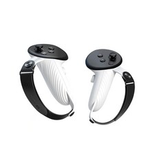 AMVR Q3 手柄電池保護蓋 VR遊戲配件 防丟繩腕帶 輕量化防滑舒適, 白, 1套, Q3HB1