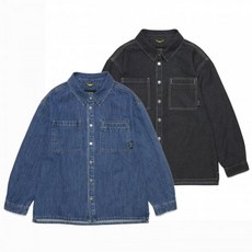 내셔널지오그래픽 키즈 K253USH010 데님 셔츠 994610, 블루, 150
