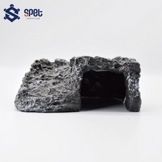 思皮特烏龜躲避屋 樹脂材質 澤龜/水龜/巴西龜適用, 礫石曬臺洞, 1個