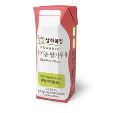 상하목장 유기농 딸기우유, 125ml, 12개