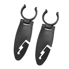 다양한 카약 스탠드업 패들 보드 클립 패들 보드 액세서리와 호환되는 2pcs 보안 고정 클램프 홀더 플라스틱 홀더, Black