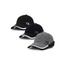 커터앤벅 남성 방한 배색 골프 모자 - CBM3WCP401, 그레이, 1개