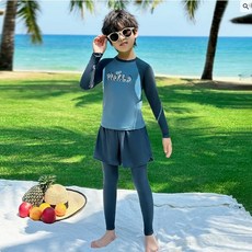 키즈목마 kid's horse 2025신상 남아 아동 주니어 수영복 초등학생 남아 래쉬가드 상하복세트 반바지 일체형 576