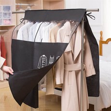 AoT 행거커버 의류옷커버, 블랙-소형(87x110cm)