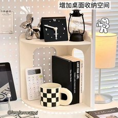 臺灣-出貨宿捨上下鋪床邊置物架轉角書架三角櫃床上宿捨床頭收納櫃子整理架, 1個, 兩層（加密）角落架