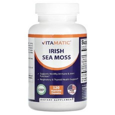 바이타매틱 아이리쉬 씨 모스 Irish Sea Moss 아이리쉬모스 흑후추 추출물 120정, Vitamatic (바이타매틱) Vitamatic, 아, 1개