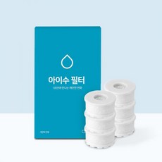 아이수 세면대필터 리필 6P, 1개