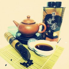 【龍源茶品】凍頂烏龍陳年老茶葉鐵罐組(150g/罐) 中焙火重發酵功夫茶 推薦, 1個, 老茶*4罐+提袋*2, 150g, 4個裝