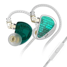 KZ AS16 Pro 이어폰 형 16BA 밸런스드 아마츄어 HIFI 베이스 모니터 헤드폰 소음 차단 버드 스포츠 헤드셋, 01 빠른, 02 AS16pro Cyan  Mic