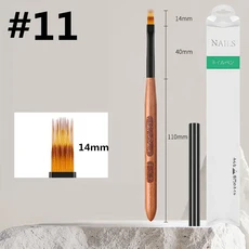 백단 손잡이 그라디언트 블루밍 브러쉬 효과 네일 UV 젤 라이너 브러쉬 드로잉 펜 줄무늬 꽃 네일 아트 페, 02 G-B551-11