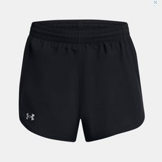 [백화점 정품] 언더아머 Under Armour 1382440-001 블랙 여성 UA 플라이-바이 투인원 쇼츠 레깅스 반바지 런닝 헬스 운동용