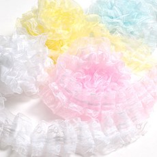 꾸미기만들기 2000 이단레이스, 흰색