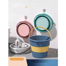 차량용 접이식 세차버킷 휴대용 디테일링 물통, 4. 크림 3종세트(MLXL)