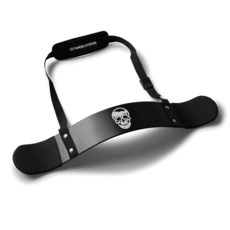 Gymreapers 이두박근 암 블래스터 - 두꺼운 알루미늄 서포트 컬 아이솔레이터 윤곽이 잡힌 패딩 가장자리 포함 역도 및 보디빌딩을 위한 조절 가능한 봄버 (블랙), 블랙