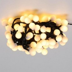 유치원 교회 전구색 식당 줄조명 성당 볼 카페 어린이집 학원 크리스마스 트리 전구 업소 앵두 흑색선 _809811EA, 단품