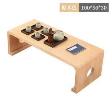 좌식 티테이블 원목 찻상 다다미 탁자 소파테이블, 조립형, 우드 100x50x30, 3박스