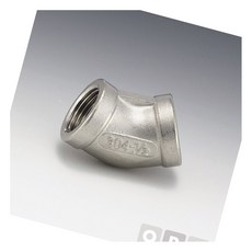 스텐나사45도엘보 V45L12 40A 주방설비 수도설비부품 펌프연결