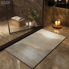 DFMEI 速幹吸水浴室地墊硅藻泥廁所門口地毯進門防滑衛浴速入戶門幹軟墊, 40*60CM【新款硅藻泥】