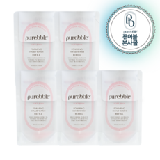 퓨어블 포밍 핸드워시 손세정제 리필팩 A형독감 노로바이러스, 5개, 300ml