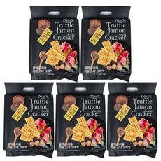 블랙 트러플 하몽 소다 크래커 맛있는 간식 만능 안주, 5개, 294g