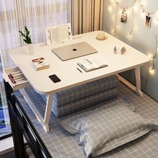 【開發票/統編】電腦桌 折疊桌 和室桌 小桌子 書桌 筆電桌 懶人桌 床上折疊桌 床上桌 筆電桌 居家辦公追劇神器, 天空藍【簡約款】平整桌面,方形圓角桌面【60*40*28】