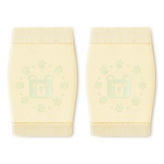 ibooooo 嬰兒護膝 薄款爬行襪, 淡黃護膝均碼 M建議腳長11 - 13cm1 - 3歲, 1個