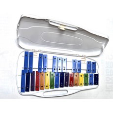 명창 실버스타 공명 실로폰27키 (백색)무지개칼라음판, 1개, 백색, 27판