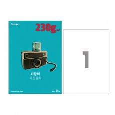 DM폼텍 저광택 포토용지 IH-7022 A4 230g 20매, 본상품선택