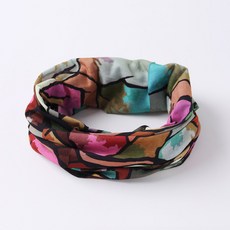 戶外輕薄透氣魔術頭巾兩條裝】速乾護頸防曬面罩女遮臉防風圍脖, 印象彩虹, 1個