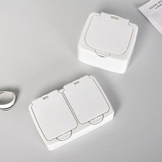 원터치 소품정리함, 1개, 1칸 00885WT  화이트