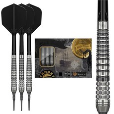Target Japan(타깃 재팬) BLACK MARQUE RENEGADE 4.0 카와시마 준 선수 90% 텅스텐 K-Flex 2BA 소프트칩 다트 세트 19g 2BA SOFT T